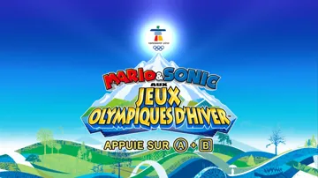 Mario & Sonic at the Olympic Winter Games screen shot title
